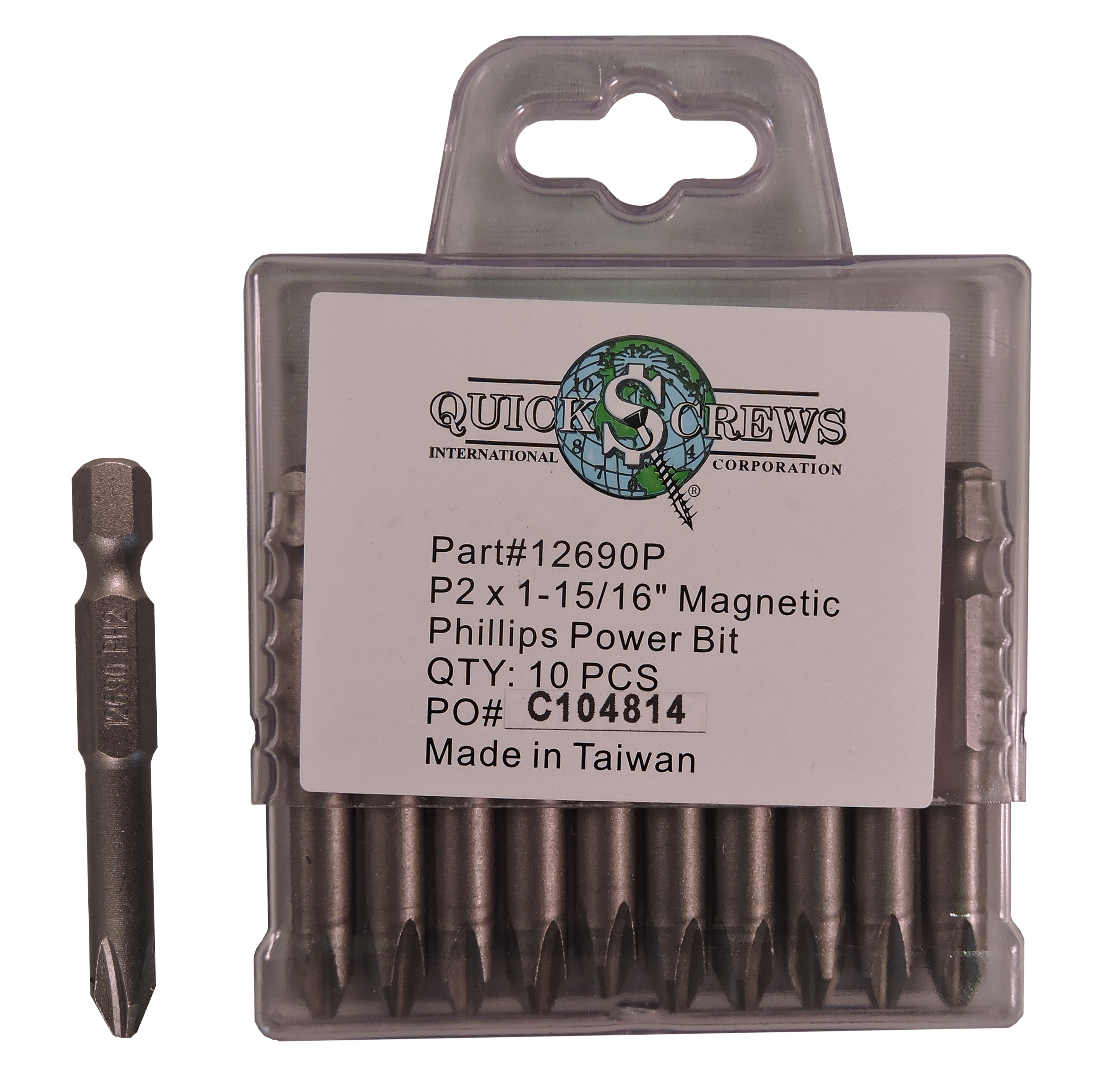 Phillips Magnetic Drive Bits