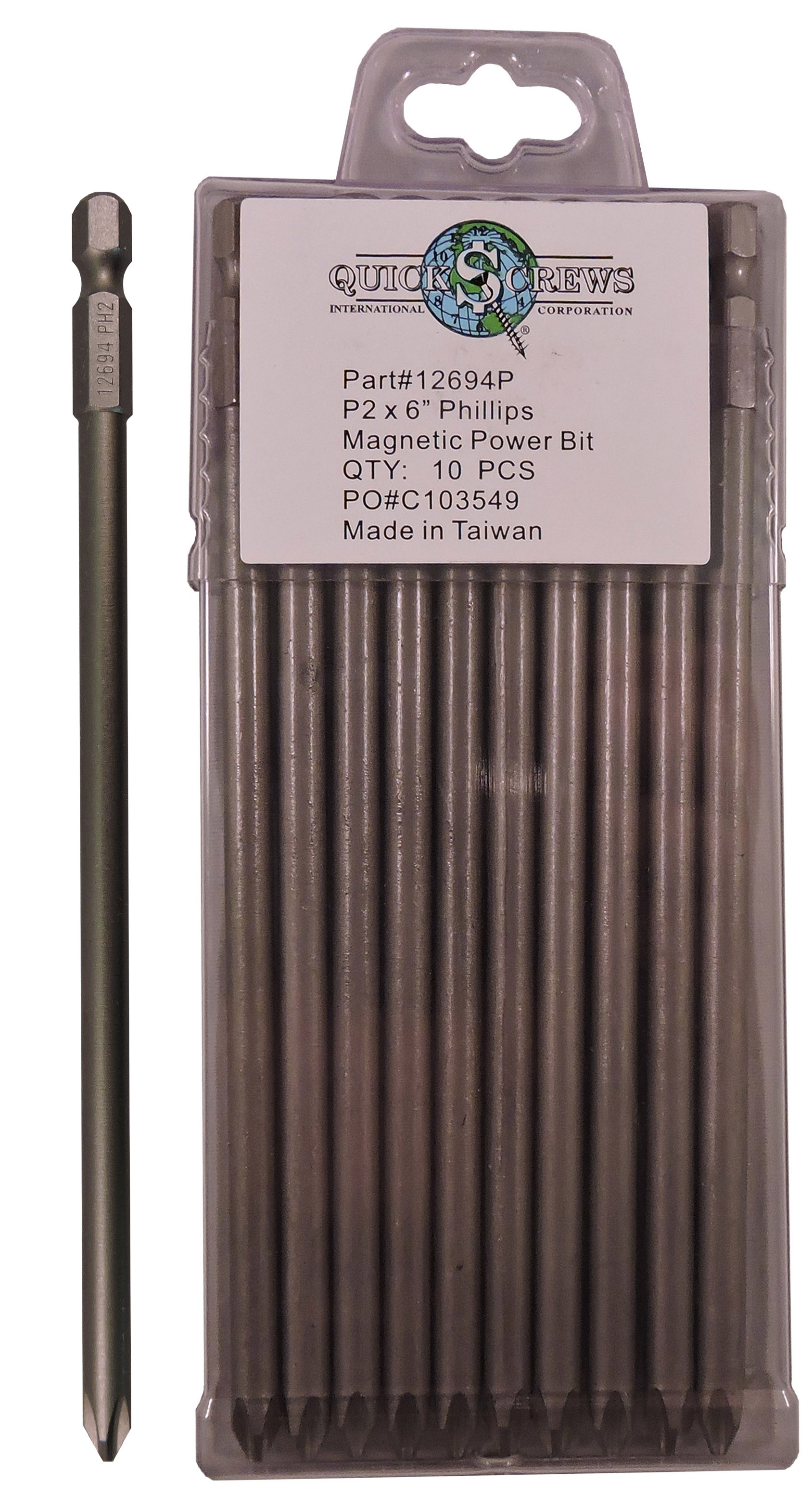 Phillips Magnetic Drive Bits Standard Type