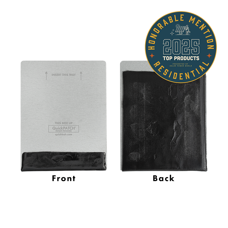 QuickPATCH® Front and Back