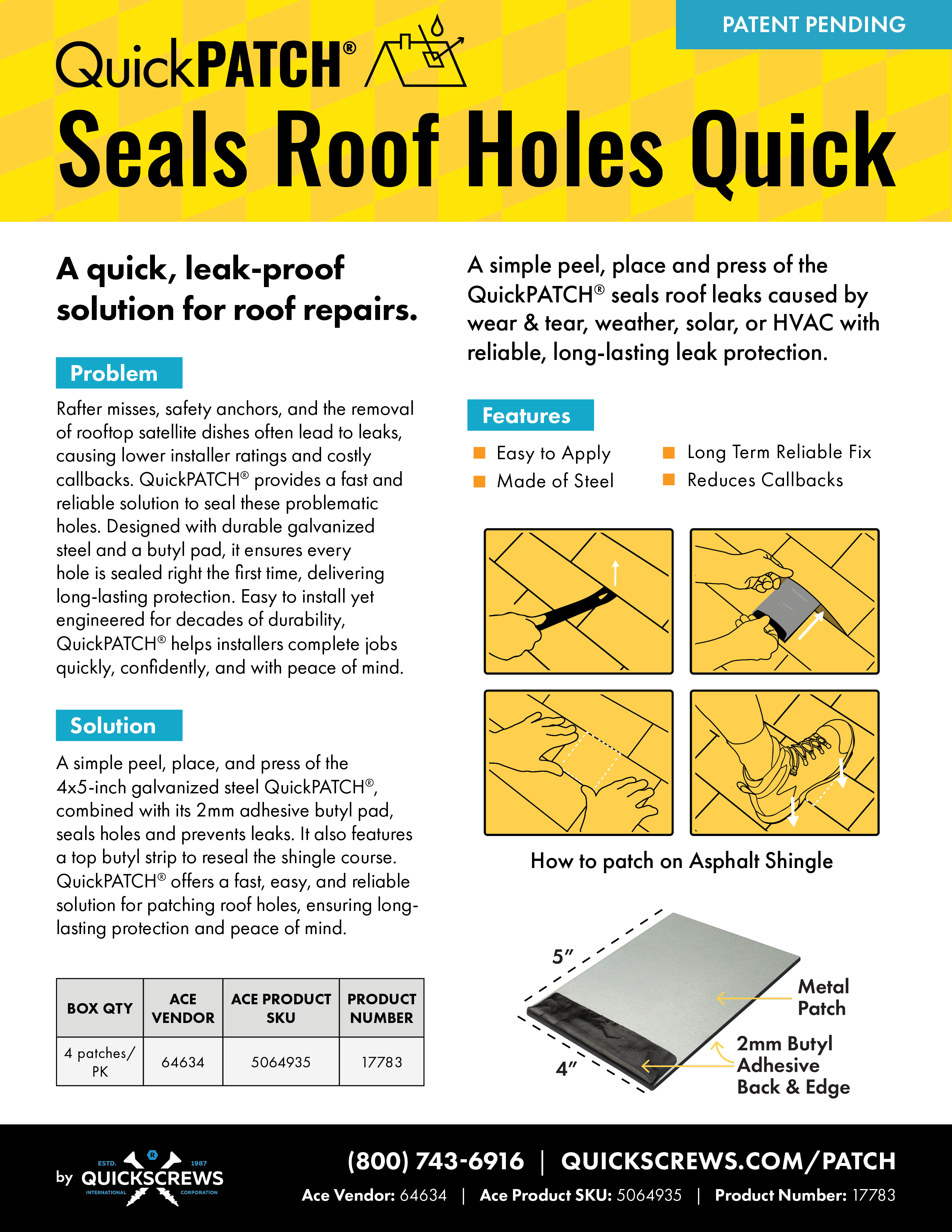 QuickPATCH® Flyer