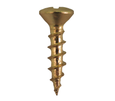 Cabinet Hardware Screws Bright Brass  
