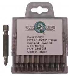 Phillips Drive Bits Reduced Type